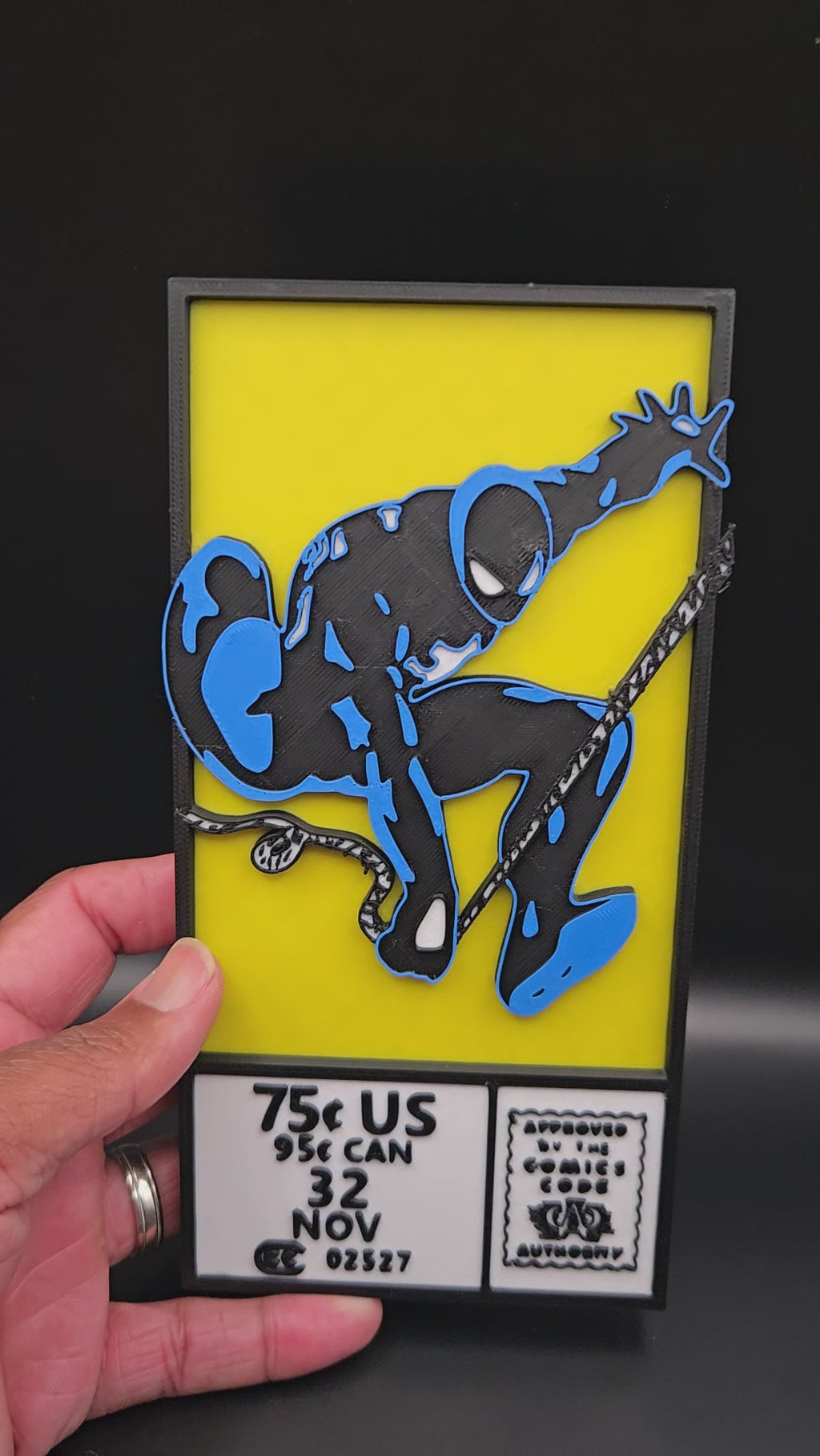 Black Suit Spidey Comic Cover Box