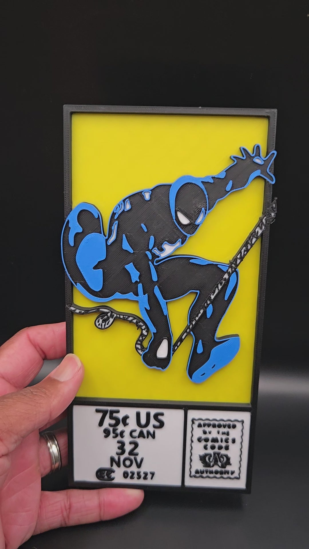 Black Suit Spidey Comic Cover Box