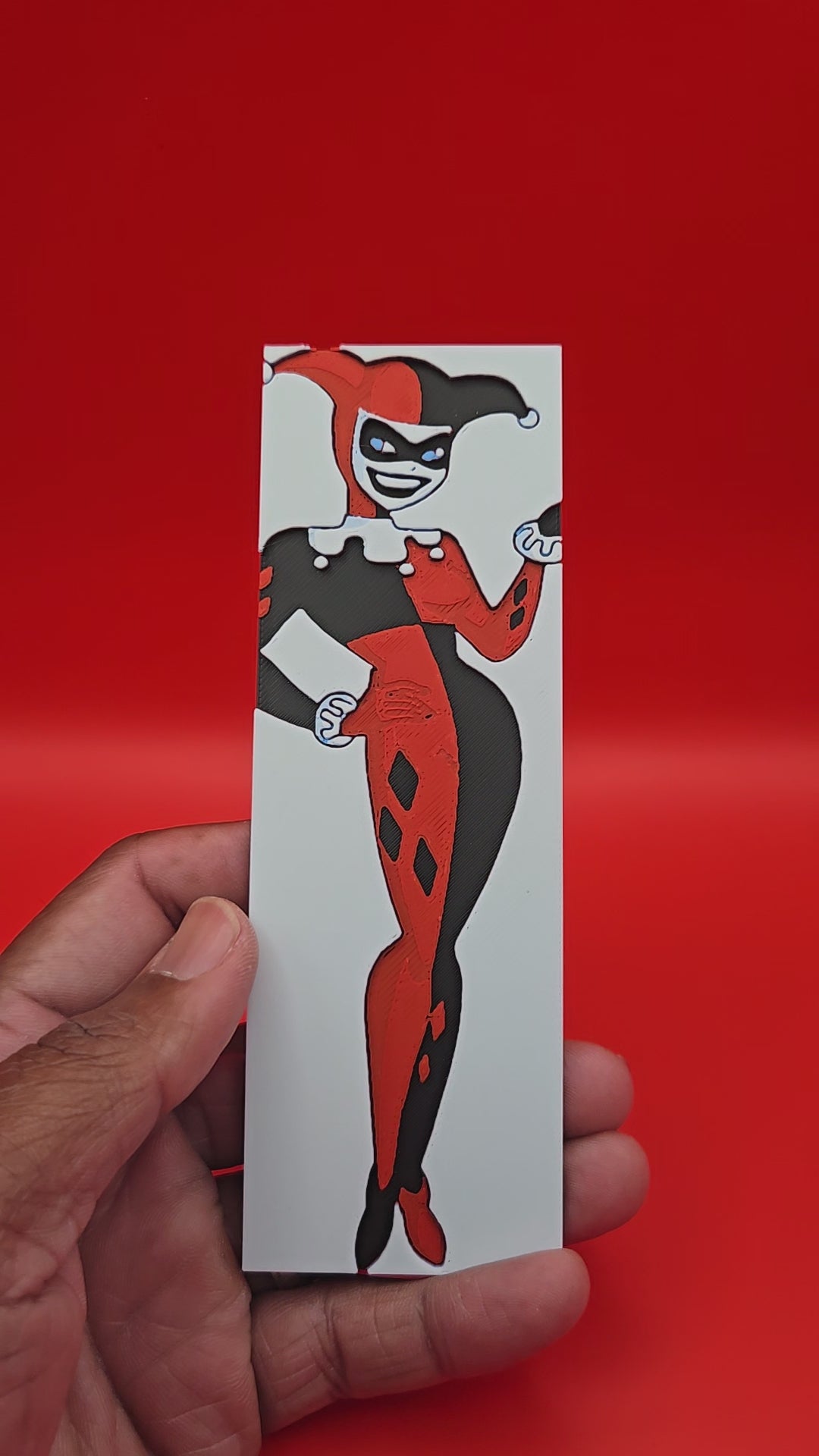 Harley Quinn 3D Printed DC Comics Bookmark
