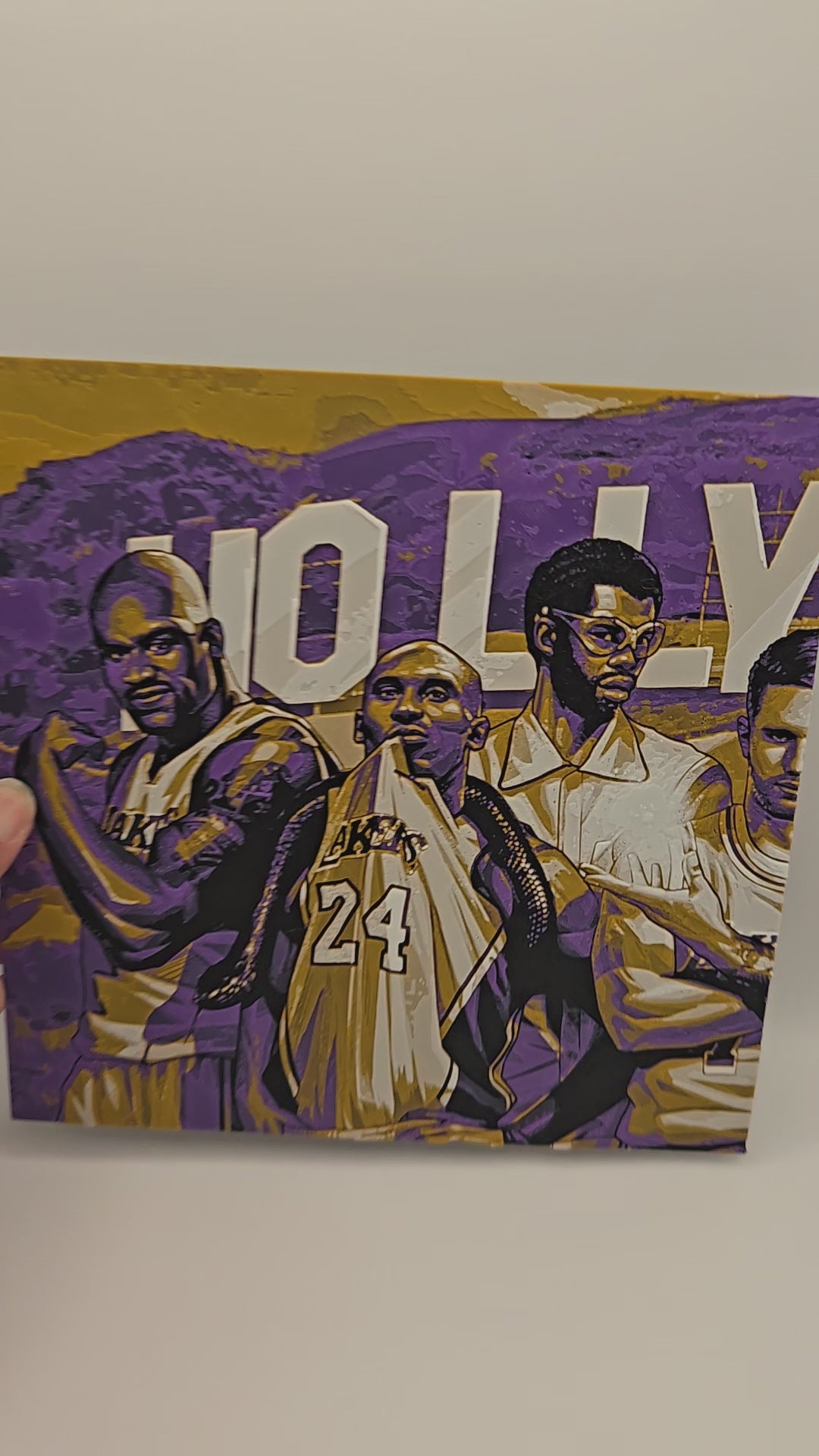 Lakers Legends – Past & Present Version 1 | HueForge 3D Printed Wall Art