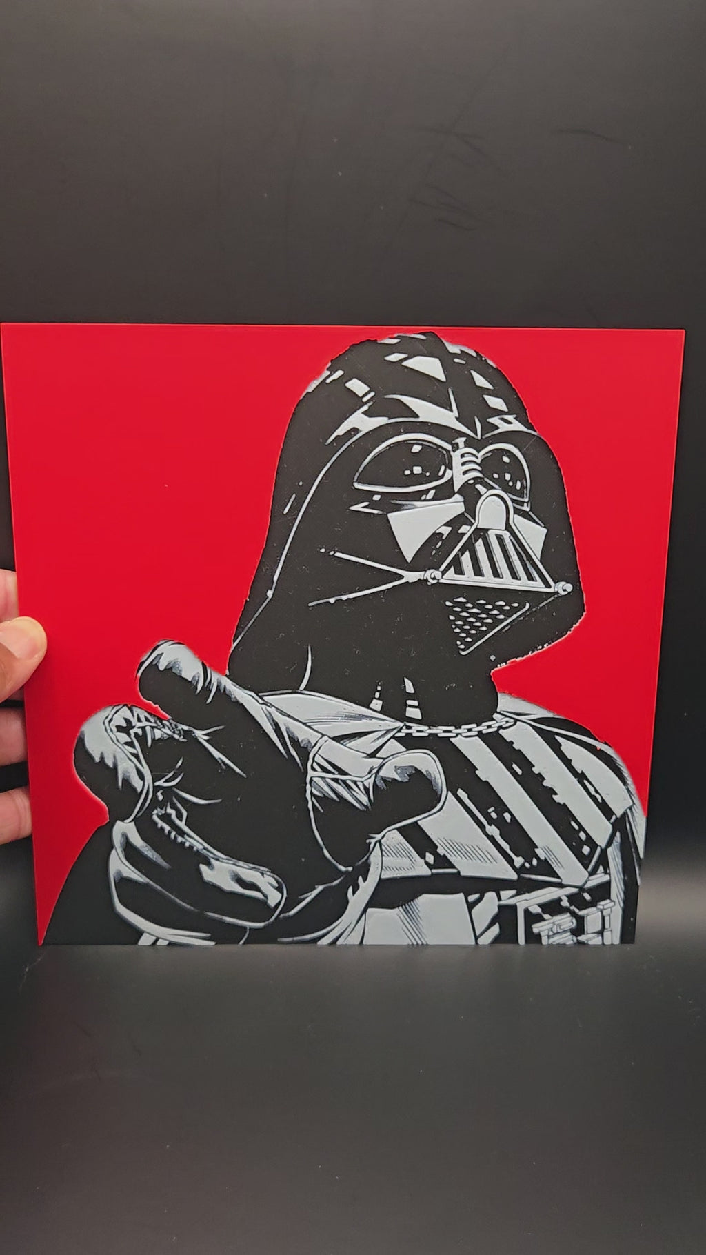 Darth Vader Hueforge Art | 3D Printed Star Wars-Inspired Wall Art