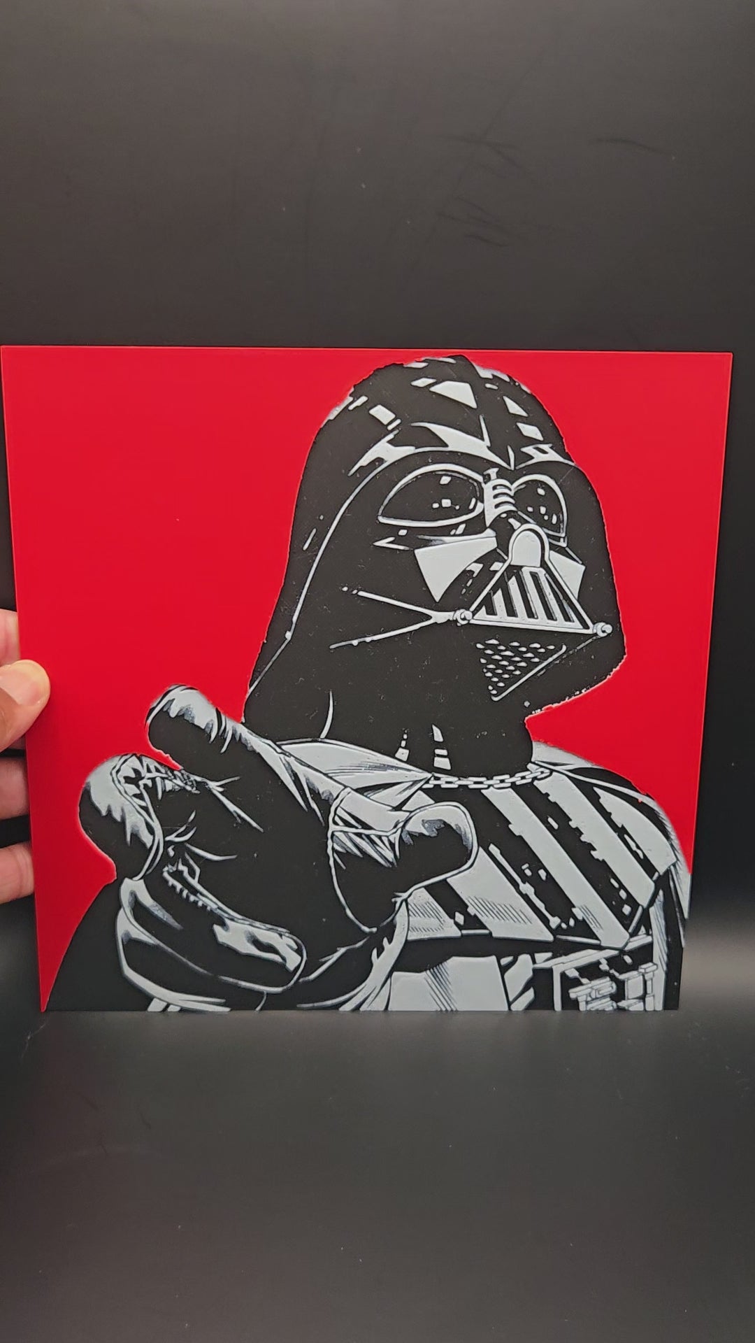 Darth Vader Hueforge Art | 3D Printed Star Wars-Inspired Wall Art