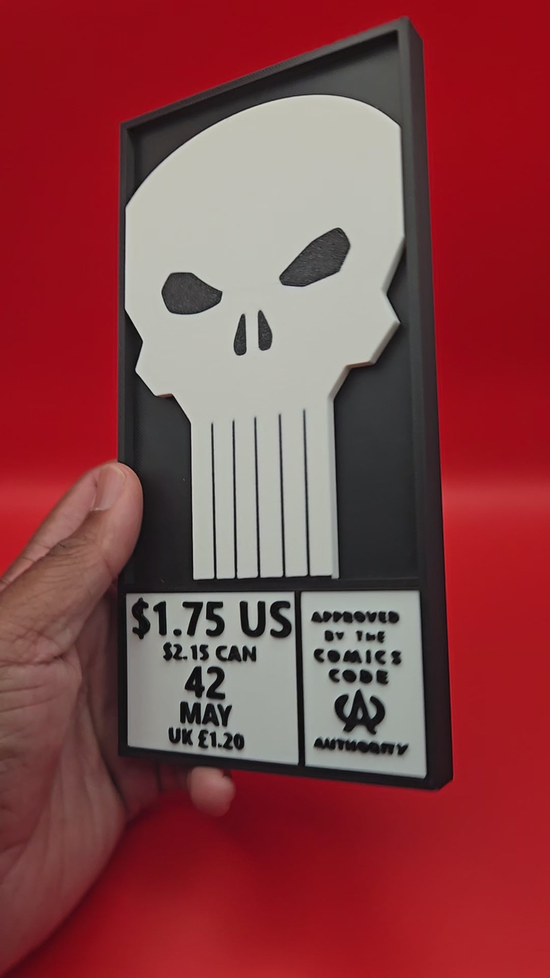 Punisher Skull Comic Corner Box