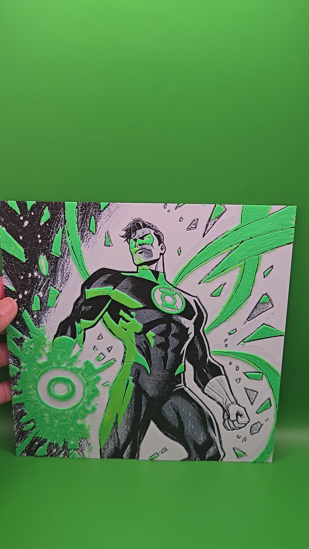 Green Lantern Hueforge Art | Green Lantern Corps Decor