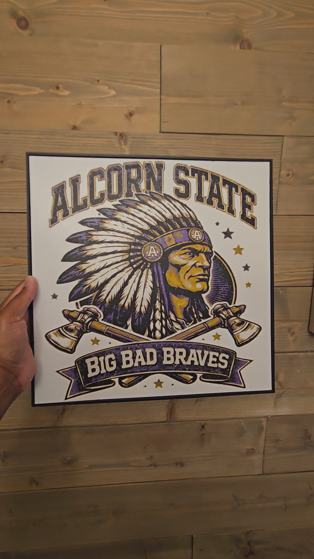 Alcorn State "Big Bad Braves" Wall Art