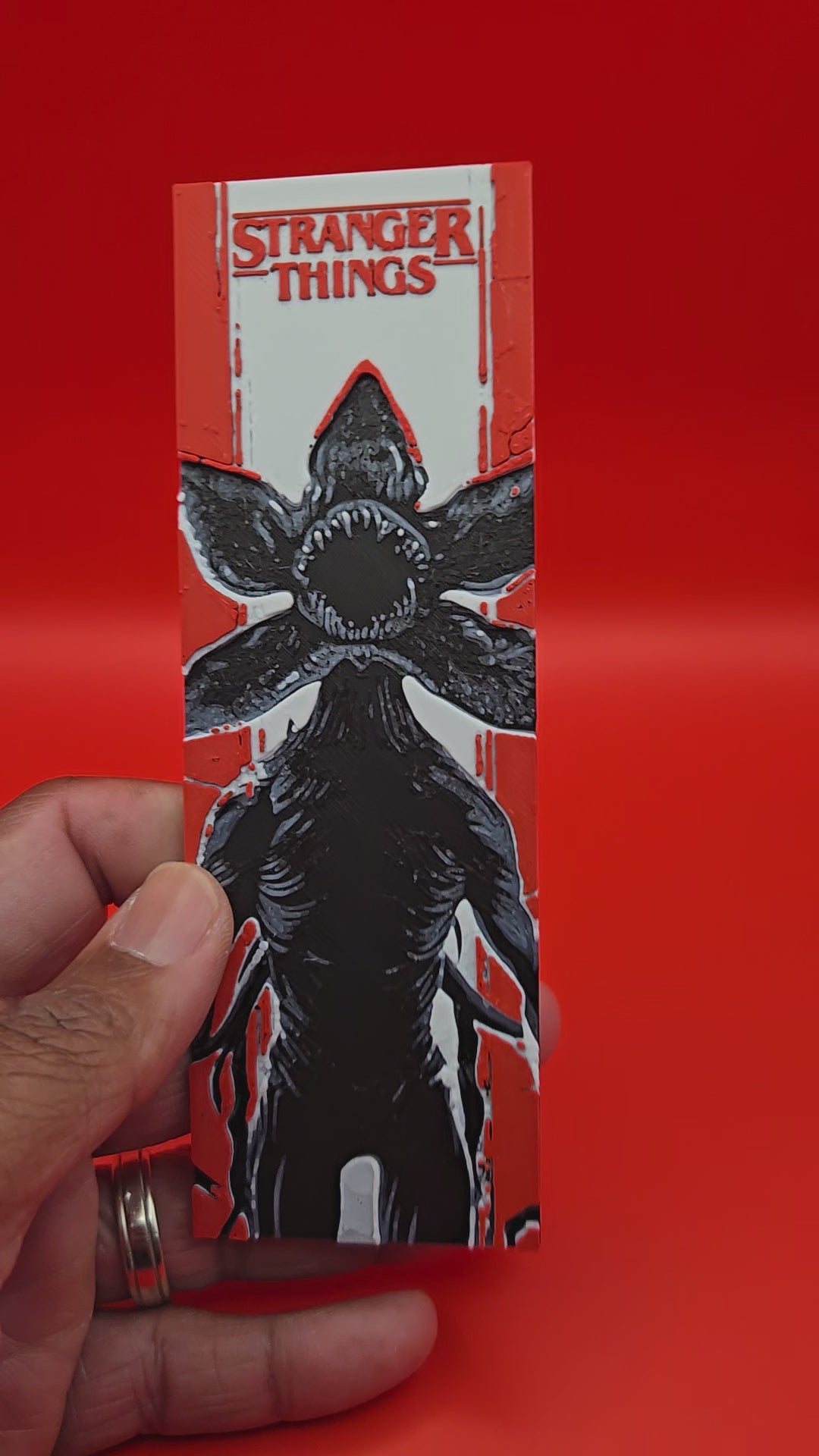 Stranger Things Demogorgon 3D Printed Bookmark