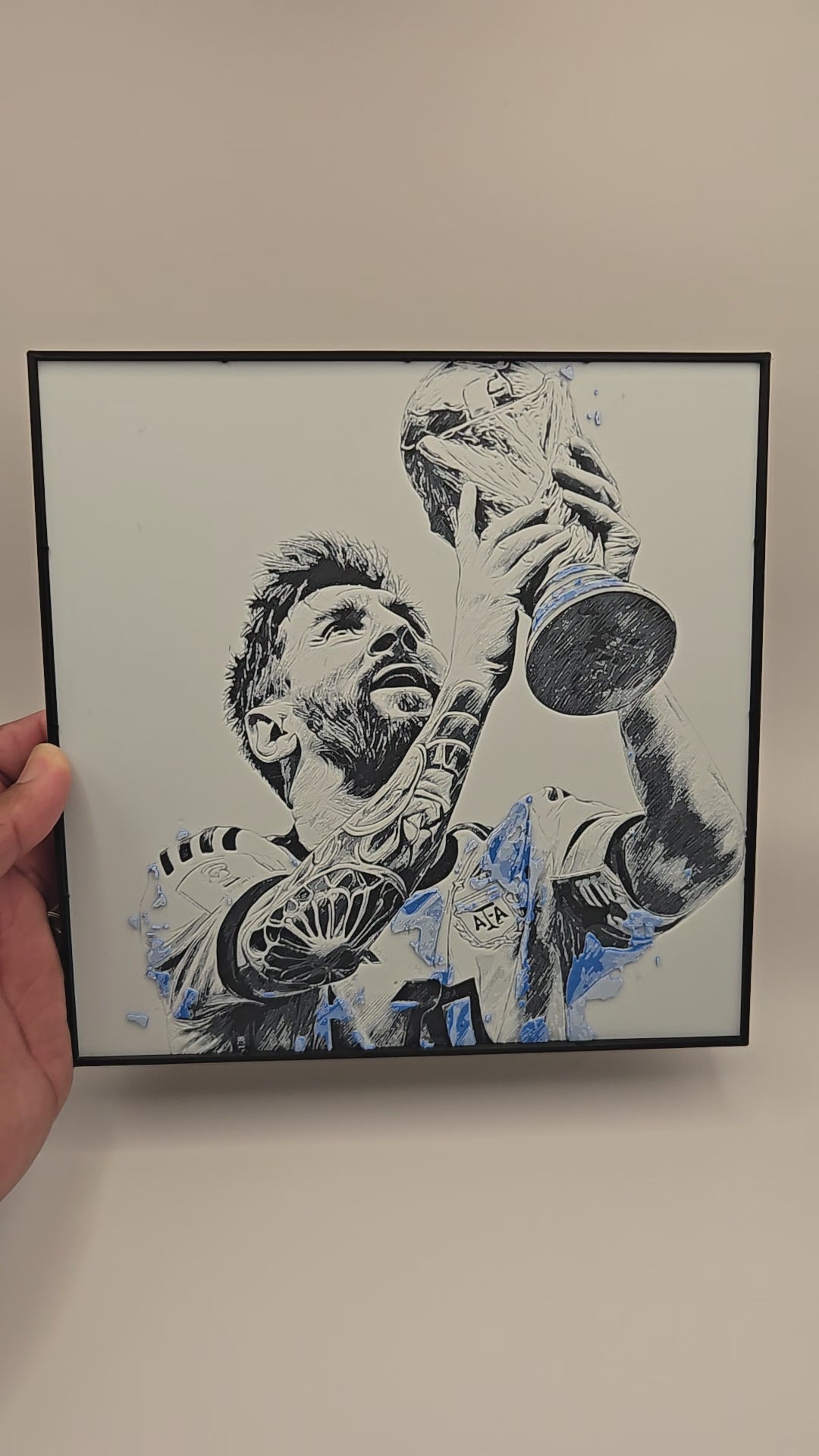 Lionel Messi HueForge Wall Art