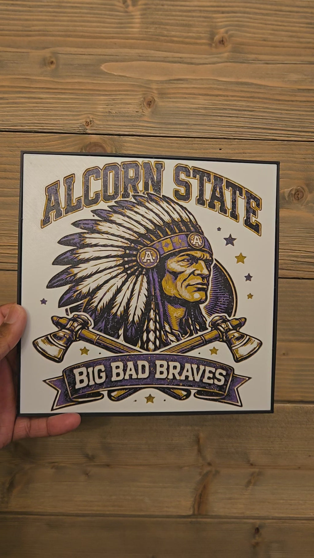 Alcorn State "Big Bad Braves" Wall Art