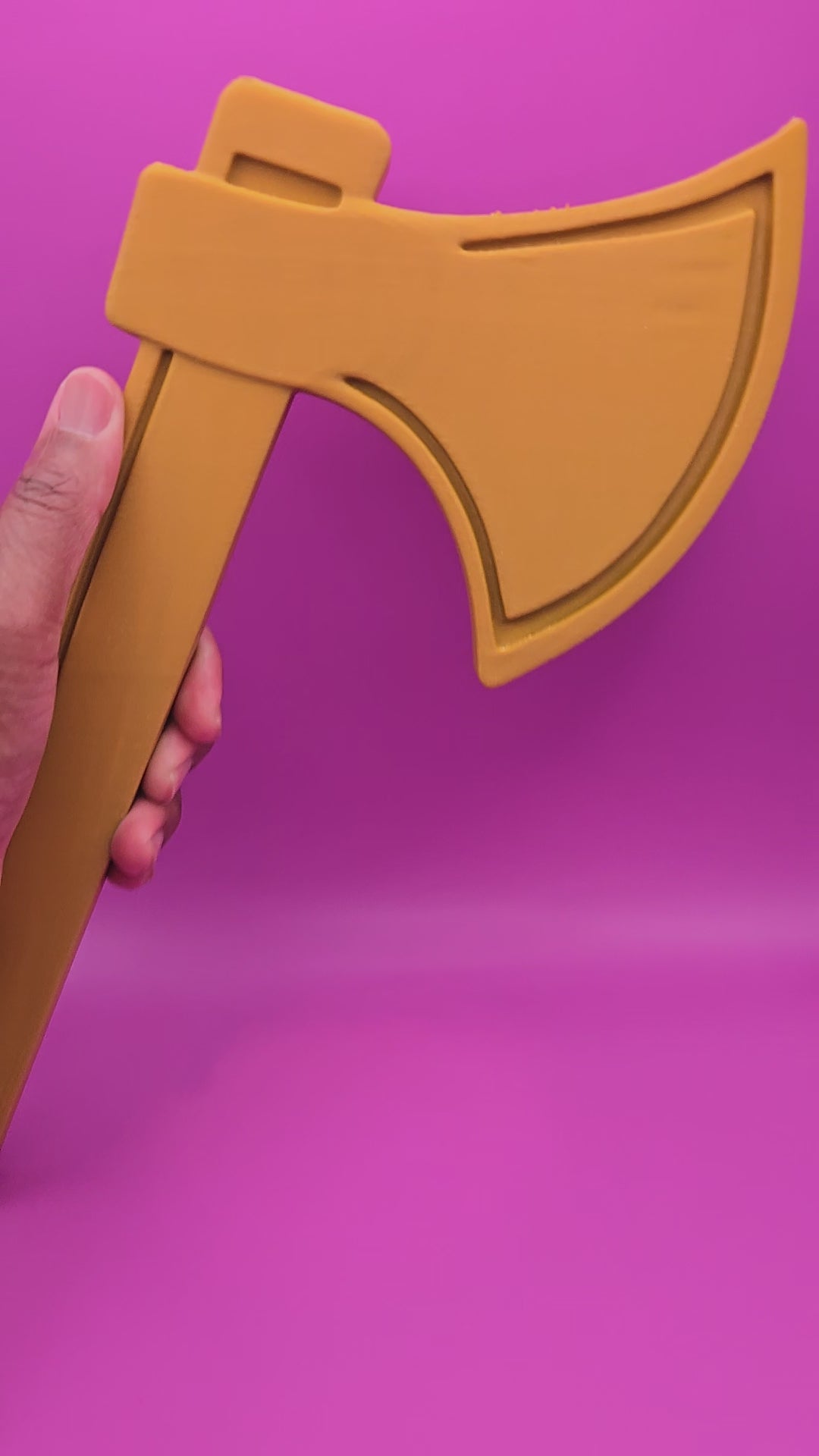 Gold Tomahawk 3D Print – Alcorn Inspired Braves Spirit Wall Décor