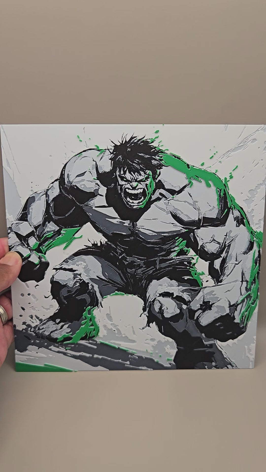 Hulk Hueforge Art | 3D Printed Incredible Hulk