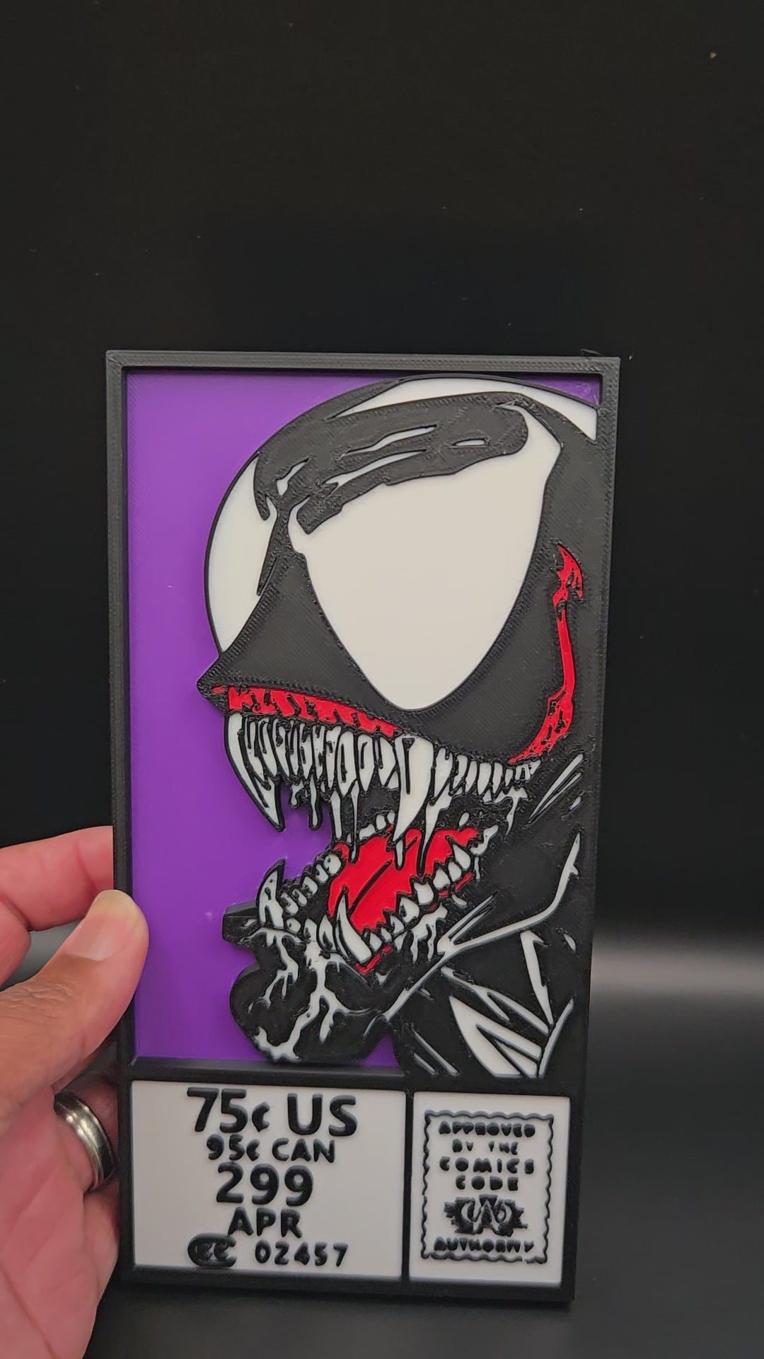 Venom Head Comic Corner Box