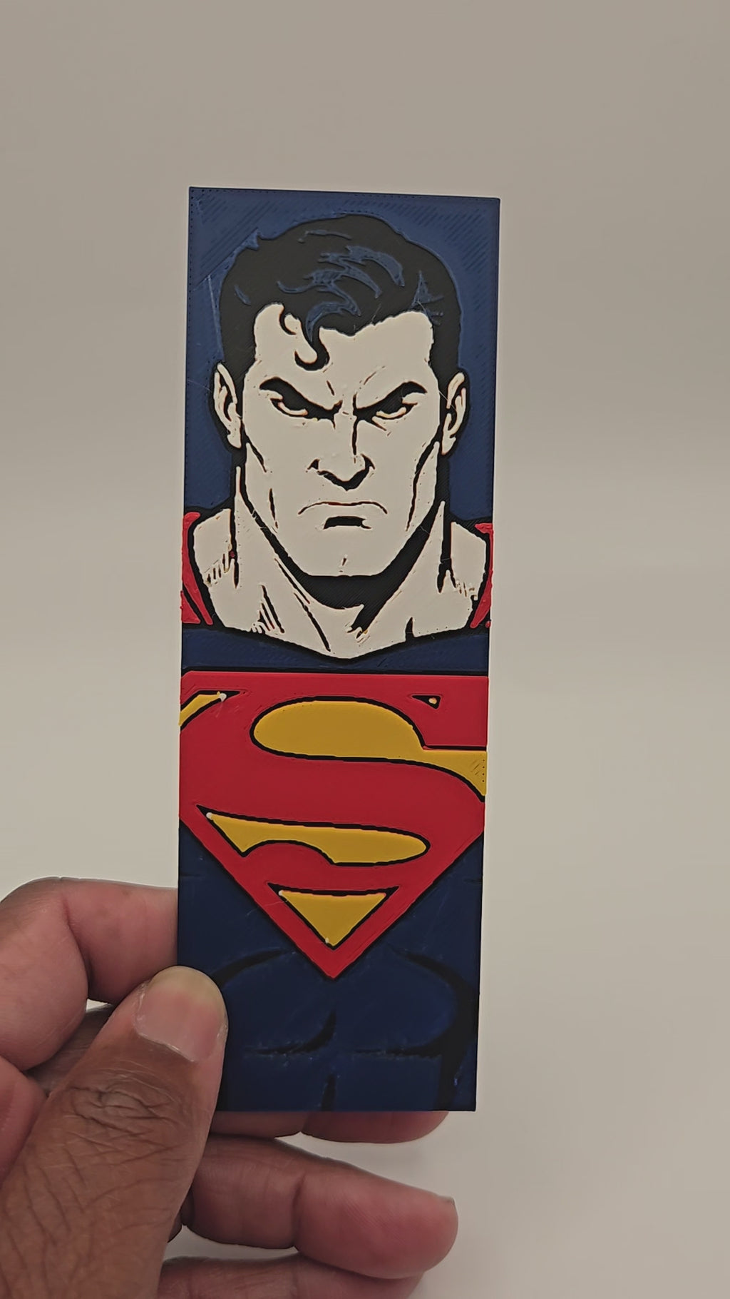 Superman 3D Printed DC Bookmark