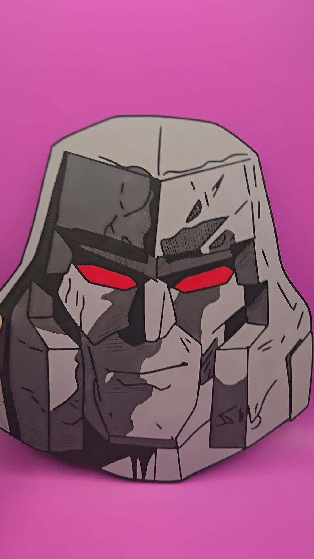 Megatron Giant Head Wall Art | 3D Printed Decepticons