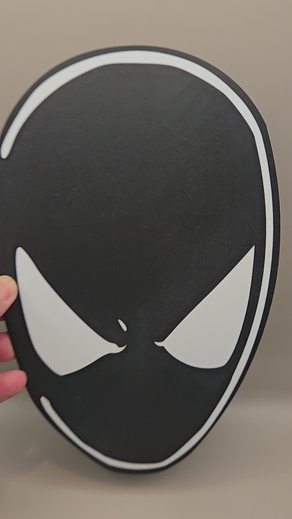 Black Suit Spider-Man Giant Head Wall Art