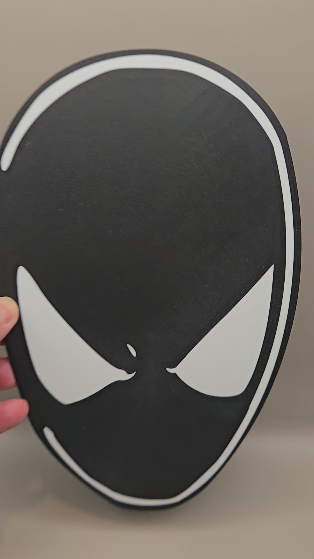 Black Suit Spider-Man Giant Head Wall Art