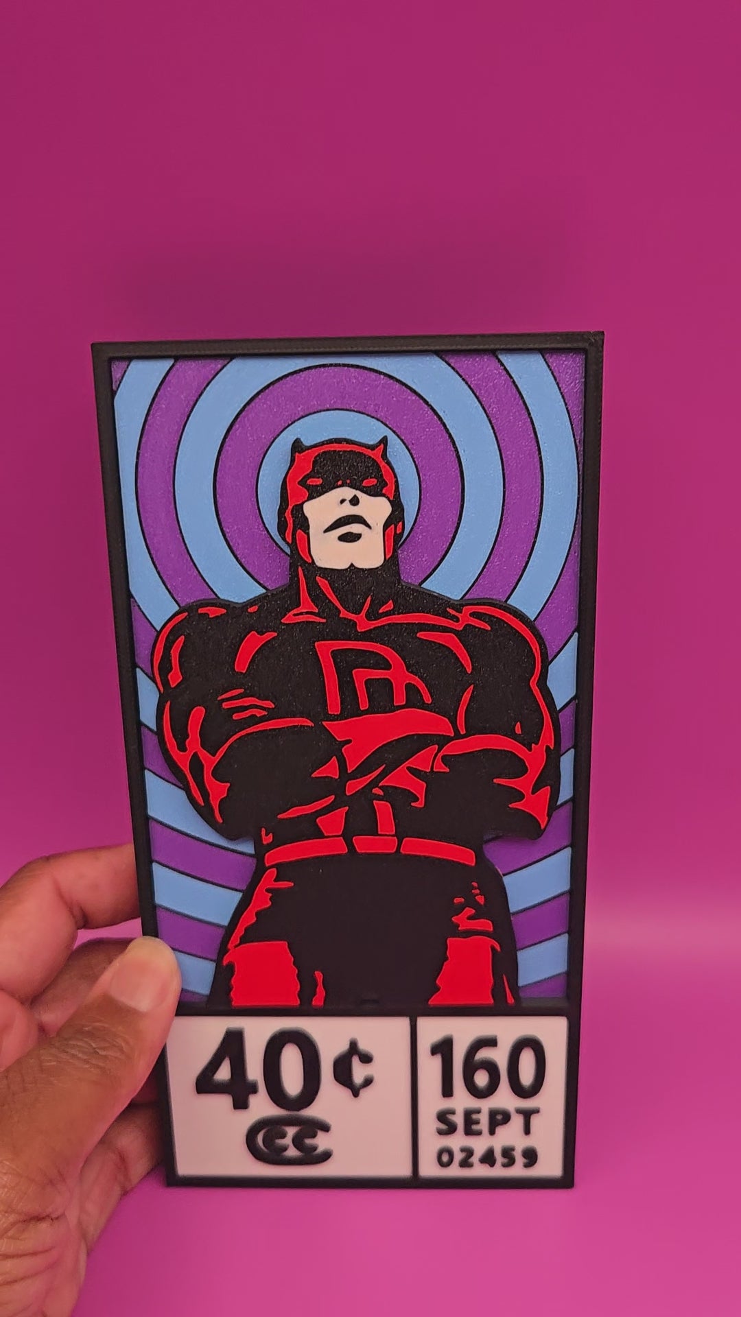 Standing Daredevil Comic Corner Box