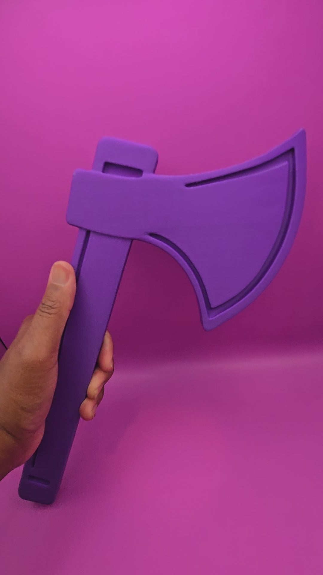 Purple Tomahawk 3D Print – Alcorn Inspired Braves Spirit Wall Décor