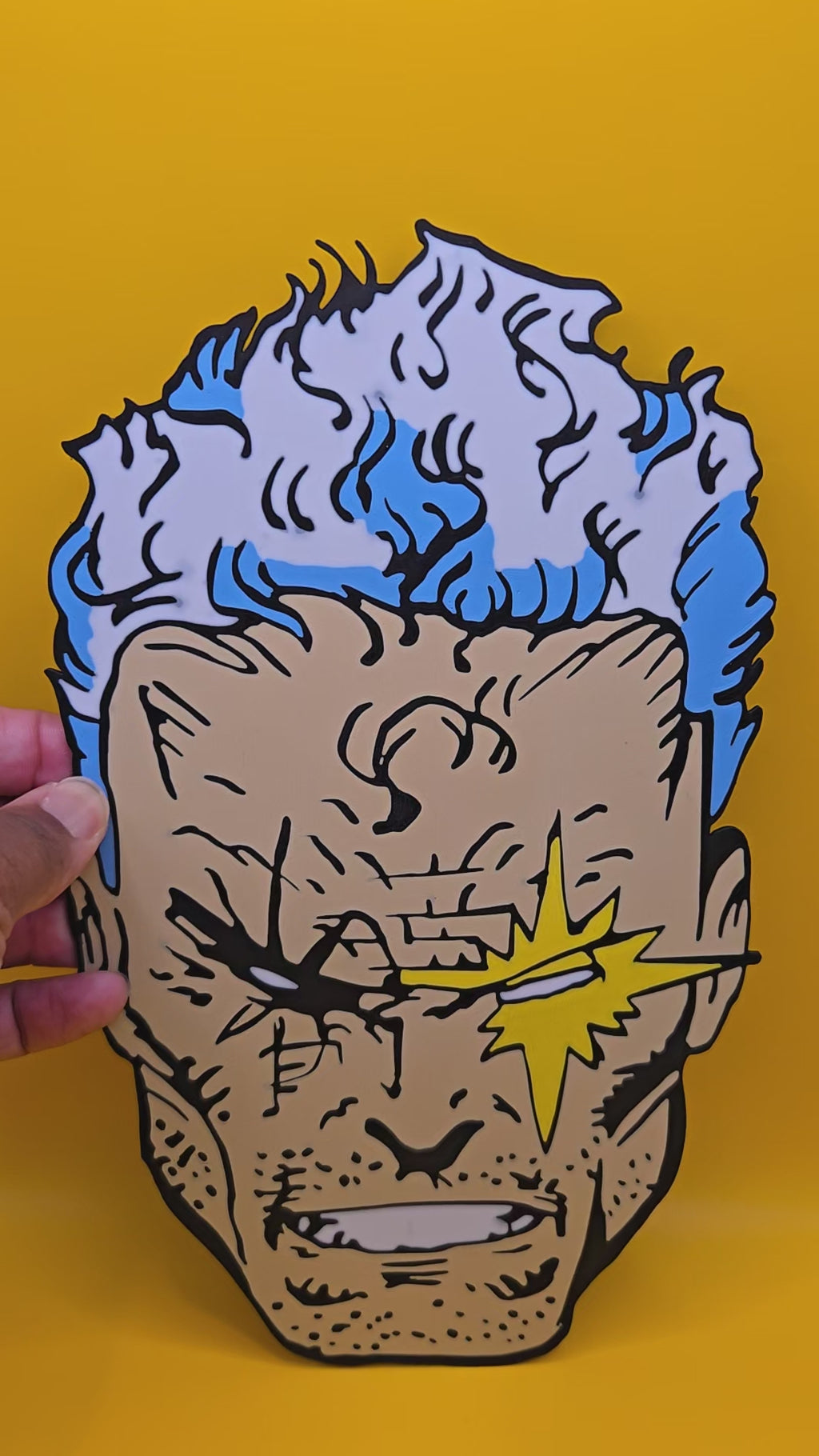 Cable Giant Head Wall Art | Nathan Summers Wall Display
