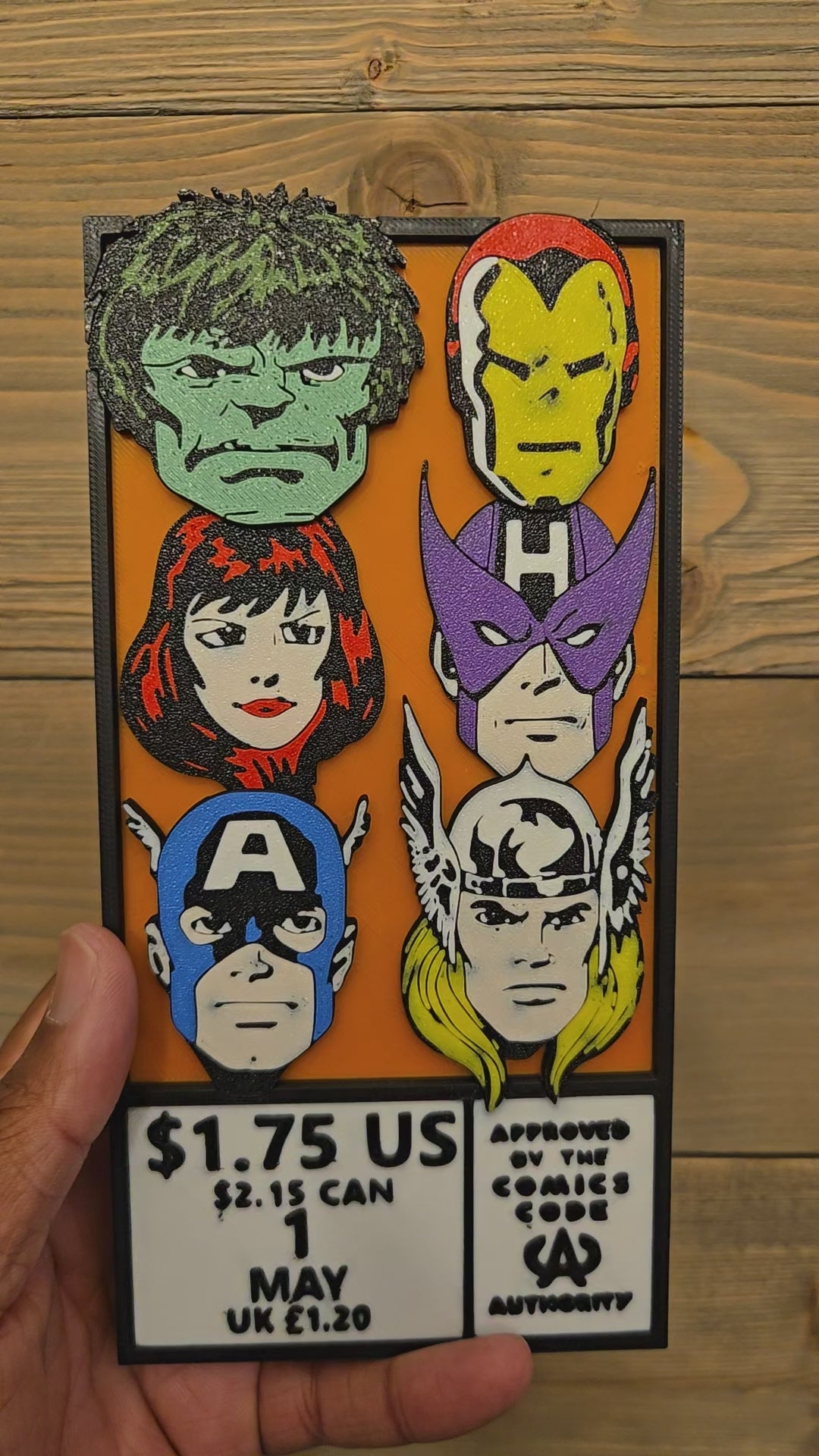Avengers Inspired Comic Corner Box