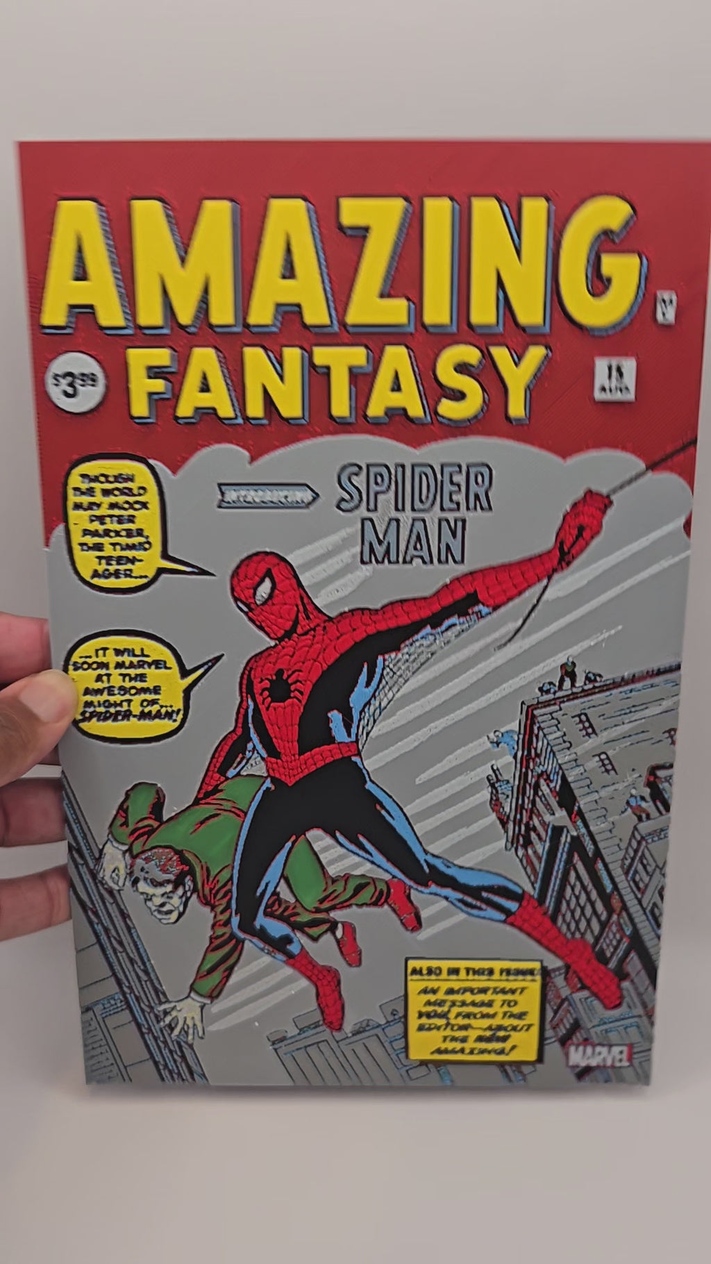 Spider-Man Amazing Fantasy #15 Hueforge Art