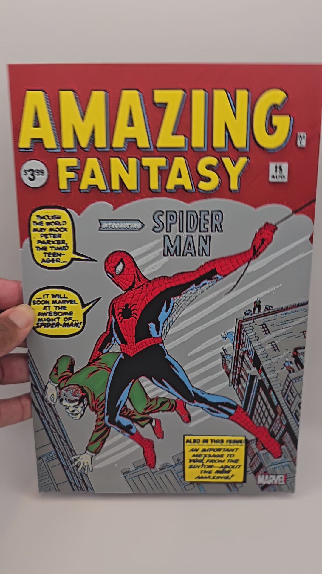 Spider-Man Amazing Fantasy #15 Hueforge Art