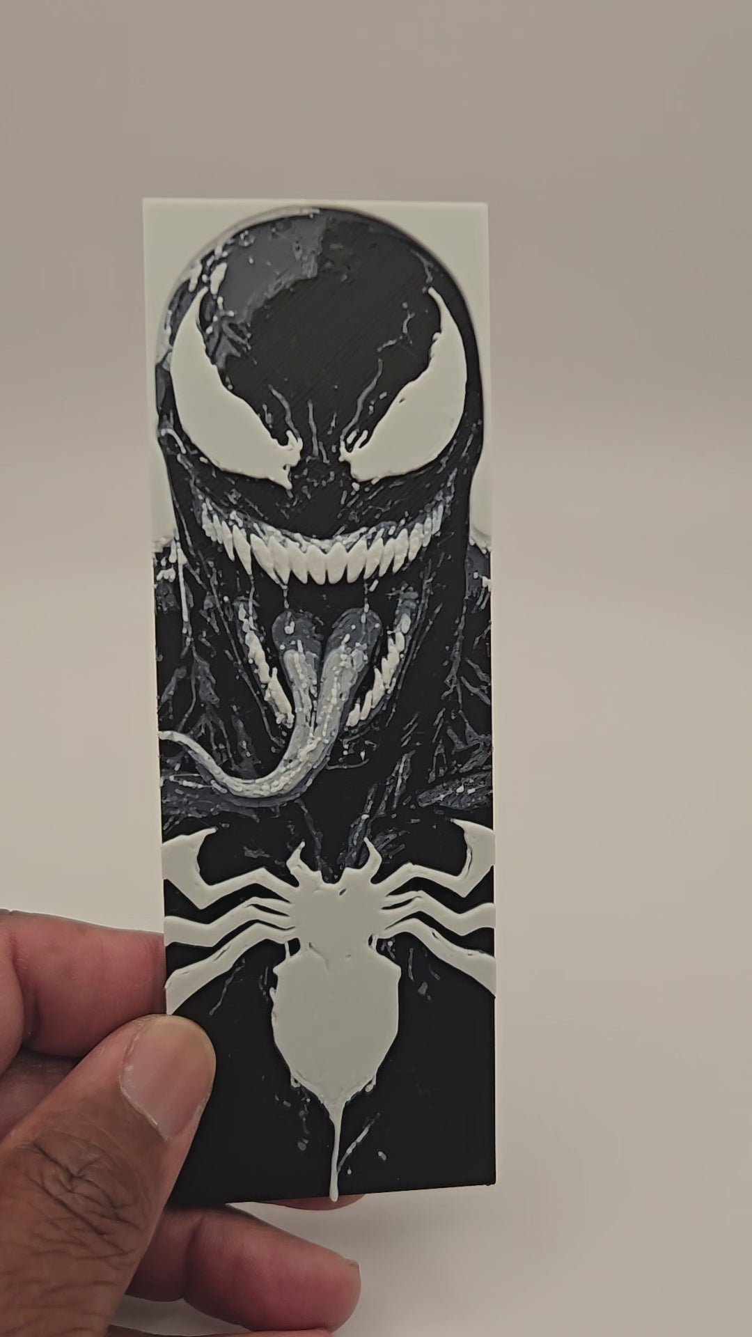 Venom 3D Printed Bookmark