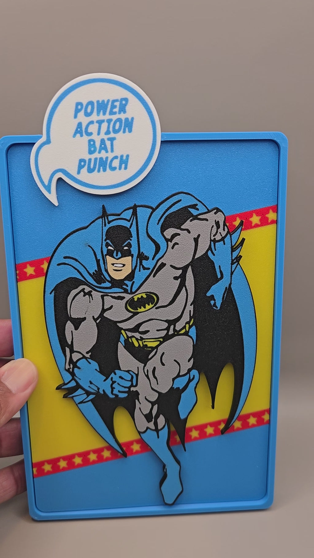 Batman Comic Corner Box – 3D Printed DC Wall Art